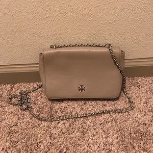 Tory Burch Gray Robinson Crossbody purse